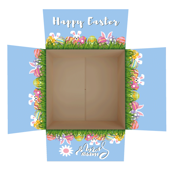 Happy Easter - Bunny Themed Care Package Flap Stickers