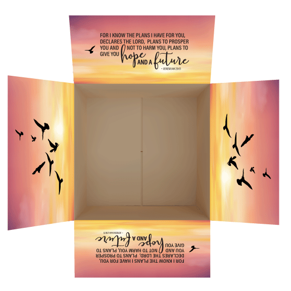 Jeremiah 29:11 Religious Care Package Flap Stickers