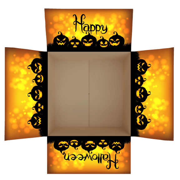 Jack-O’-Lantern Care Package Flap Stickers