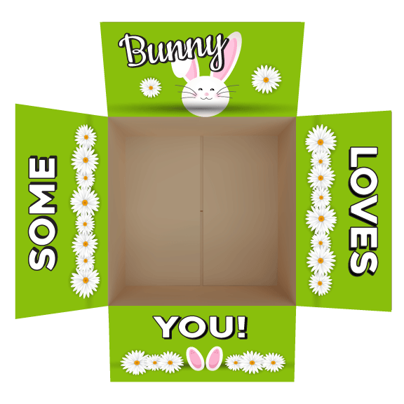 Some Bunny Loves You Easter Care Package Flap Stickers