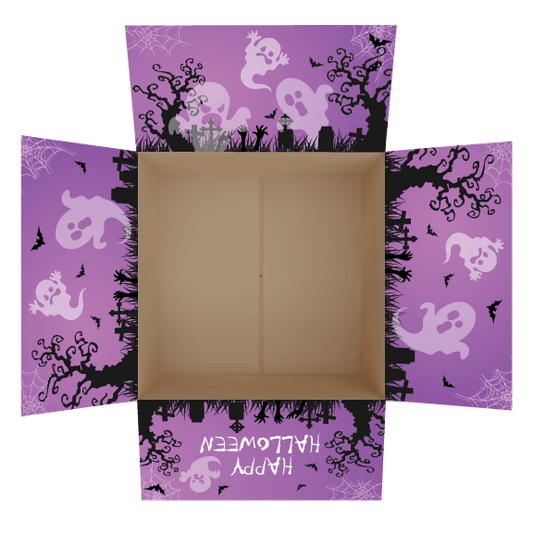 Halloween Ghost themed Care Package Flap Stickers
