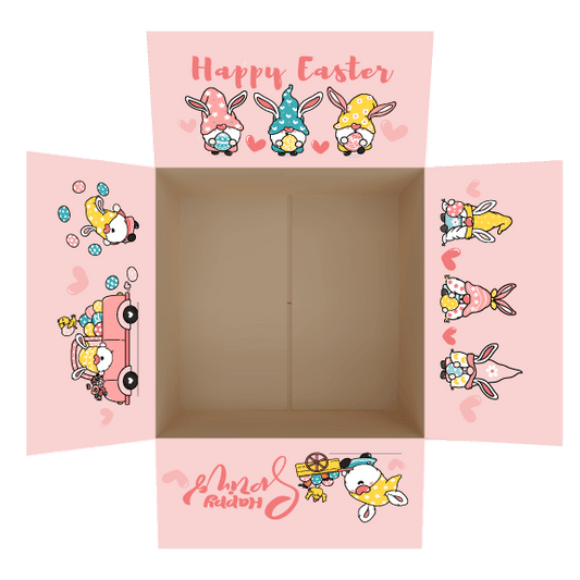 Happy Easter - Gnome Themed Care Package Flap Stickers