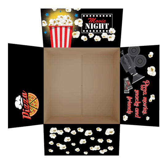 Movie Night Care Package Flap Stickers