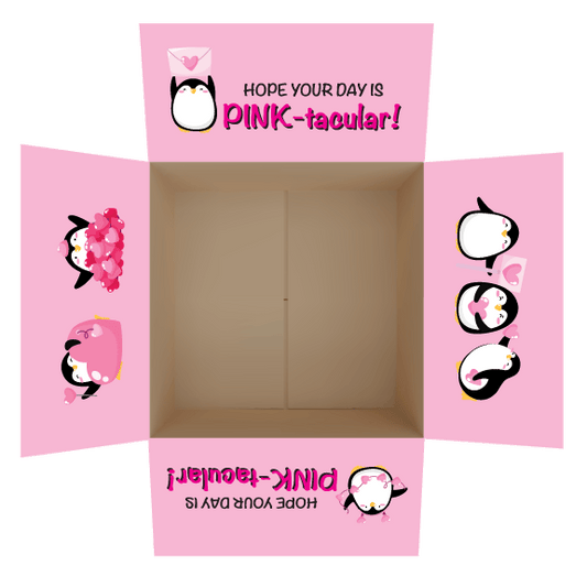 PINK-tacular Penguin Care Package Flap Stickers