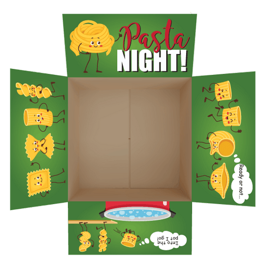 Pasta Themed Care Package Sticker kit