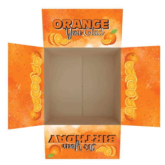 Orange You Glad It’s Your Birthday? Care Package Flap Stickers