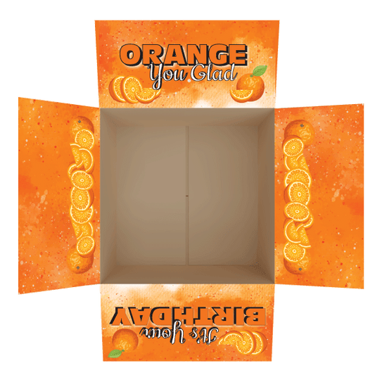 Orange You Glad It’s Your Birthday? Care Package Flap Stickers