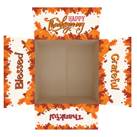 Thanksgiving - Grateful, Thankful, Blessed Care Package Flap Stickers