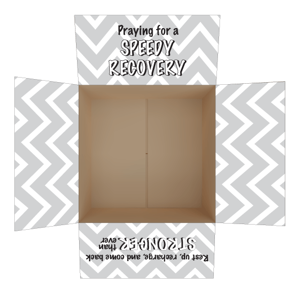 Speedy Recovery Care Package Flap Stickers