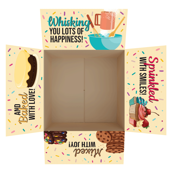 Baking Themed Care Package Flap Stickers